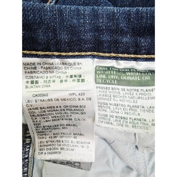 Levis 31X29 Womens Size 12M 529 Curvy Bootcut Blue Denim 5 Pocket Logo Tag Jeans - Picture 14 of 14